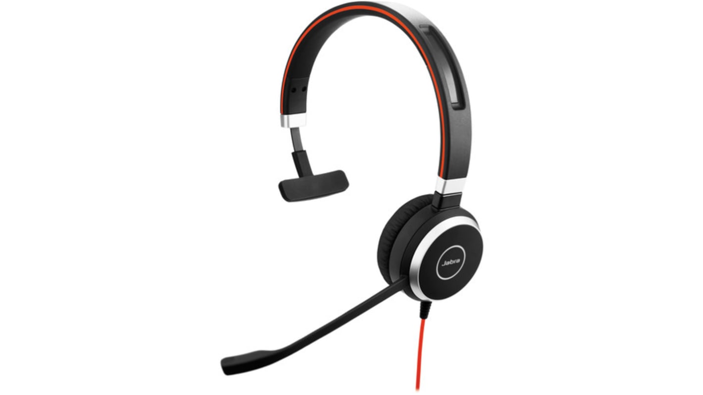 Jabra Evolve 40 UC Mono On-Ear-Headset USB A, Klinkenstecker Schwarz Verdrahtet