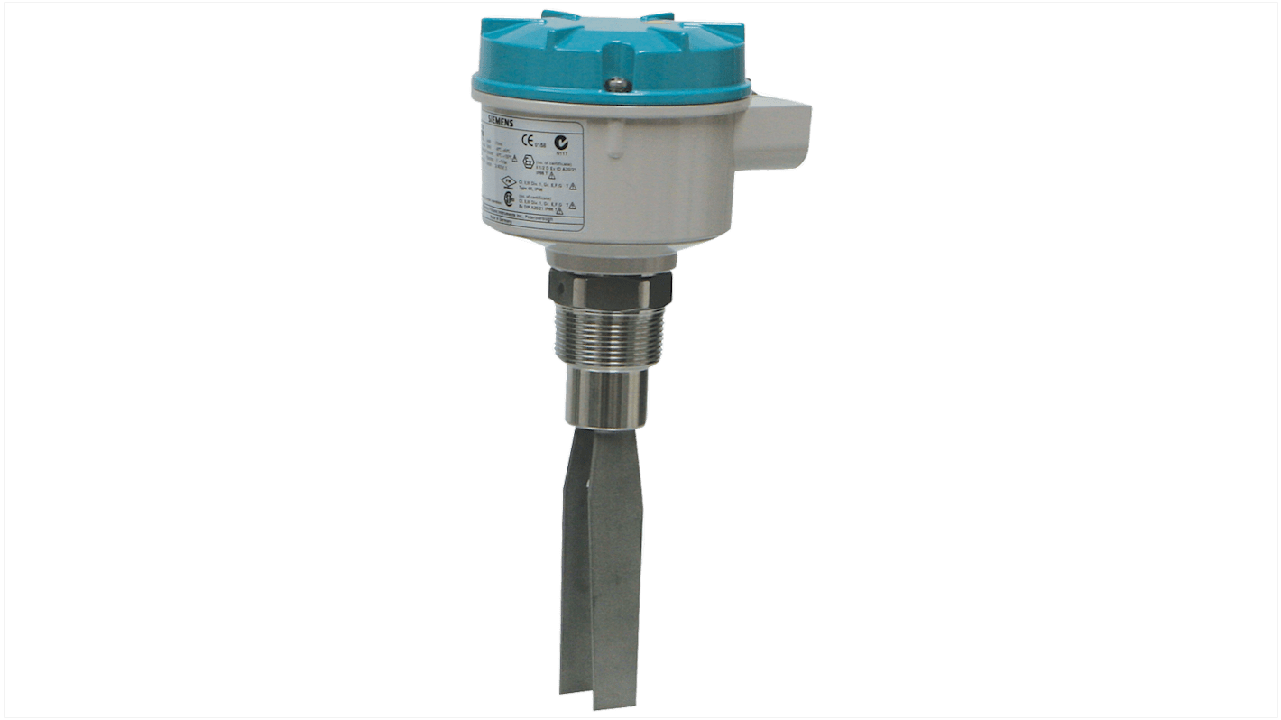 Siemens SITRANS LVS100 Series Vibrating Level Switch Level Sensor, DPDT Relay Output, Vertical, Stainless Steel Body