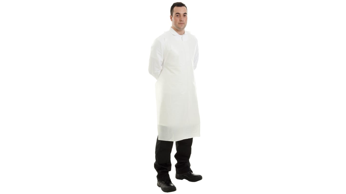 Supertouch White PE Food Safe Disposable Apron