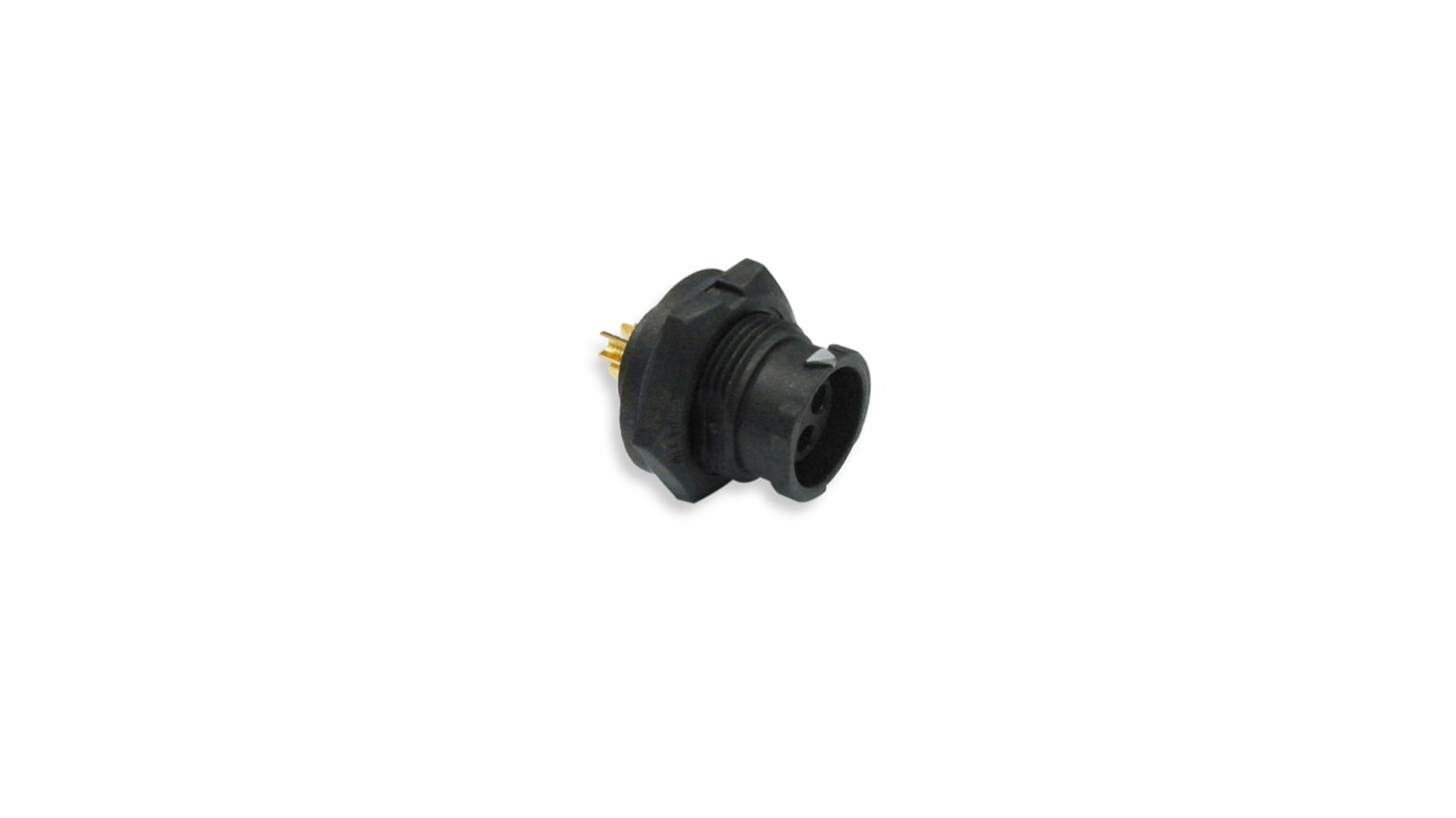 Conector circular Amphenol macho serie X-Lok de 5 vías hembra, Montaje en Panel, IP68