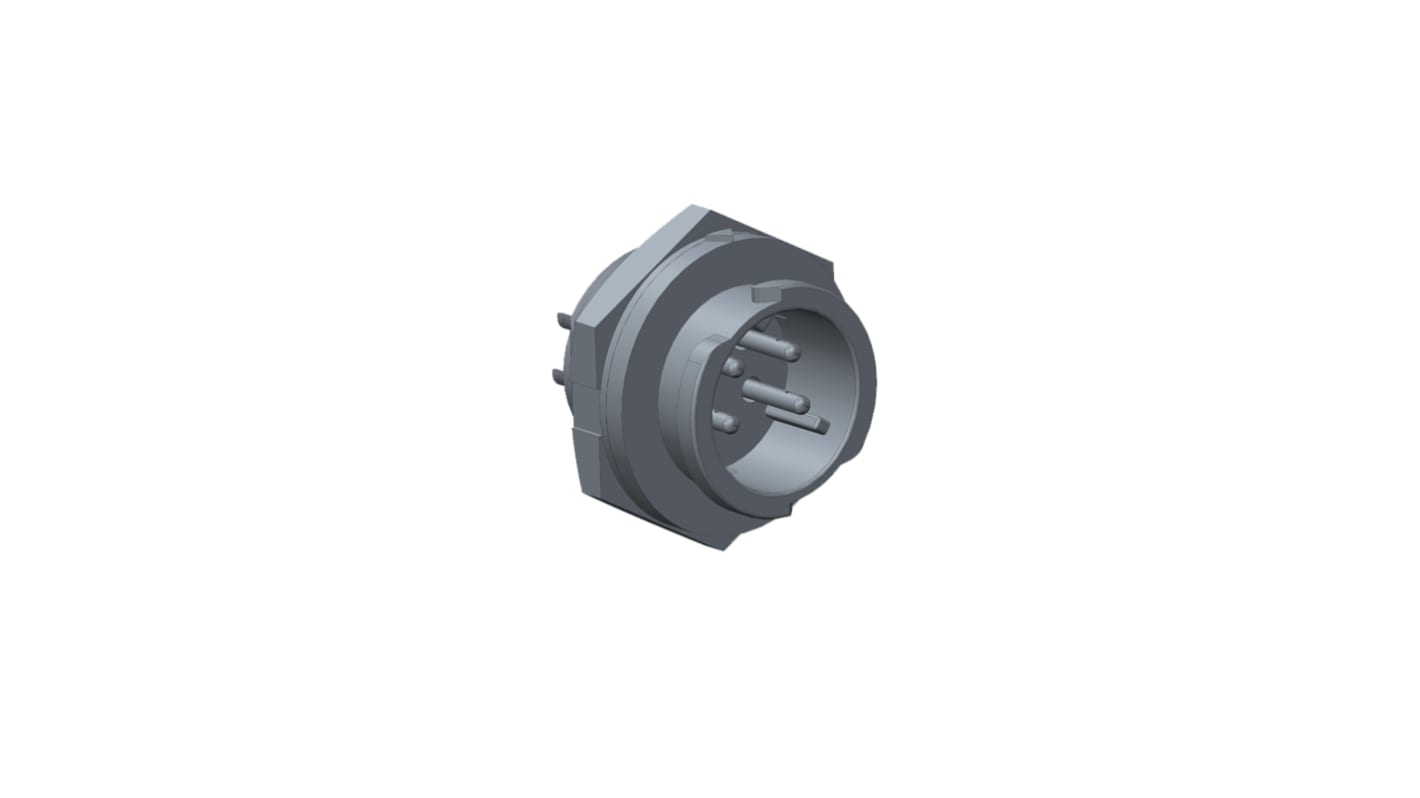 Conector circular Amphenol macho serie X-Lok de 9 vías macho, Montaje trasero, IP68