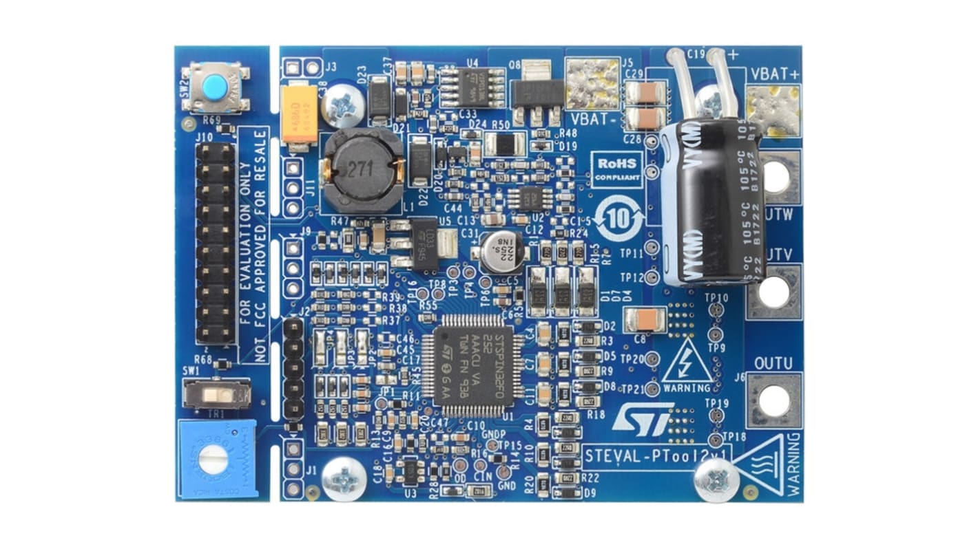 Diseño de referencia Controlador para motores STMicroelectronics 3-Phase Inverter Based on STSPIN32F0252 -