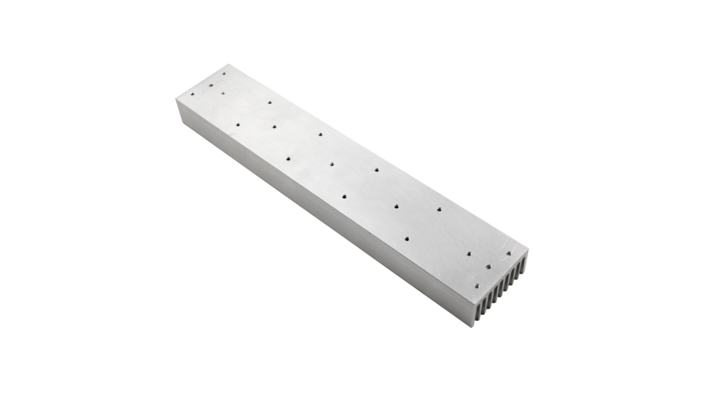 Soporte para módulo LEDs Intelligent LED Solutions ILA-HSINK-300X58X25MM, dim. 300 x 58 x 25mm, para usar con TIRAS UV