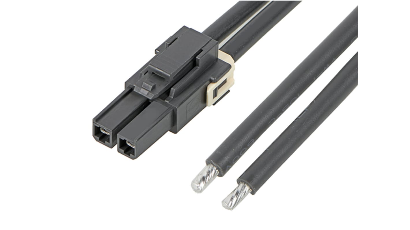 Conjunto de cables Molex Mega-Fit 216401, long. 300mm, Con A: Hembra, 3 vías, paso 5.7mm