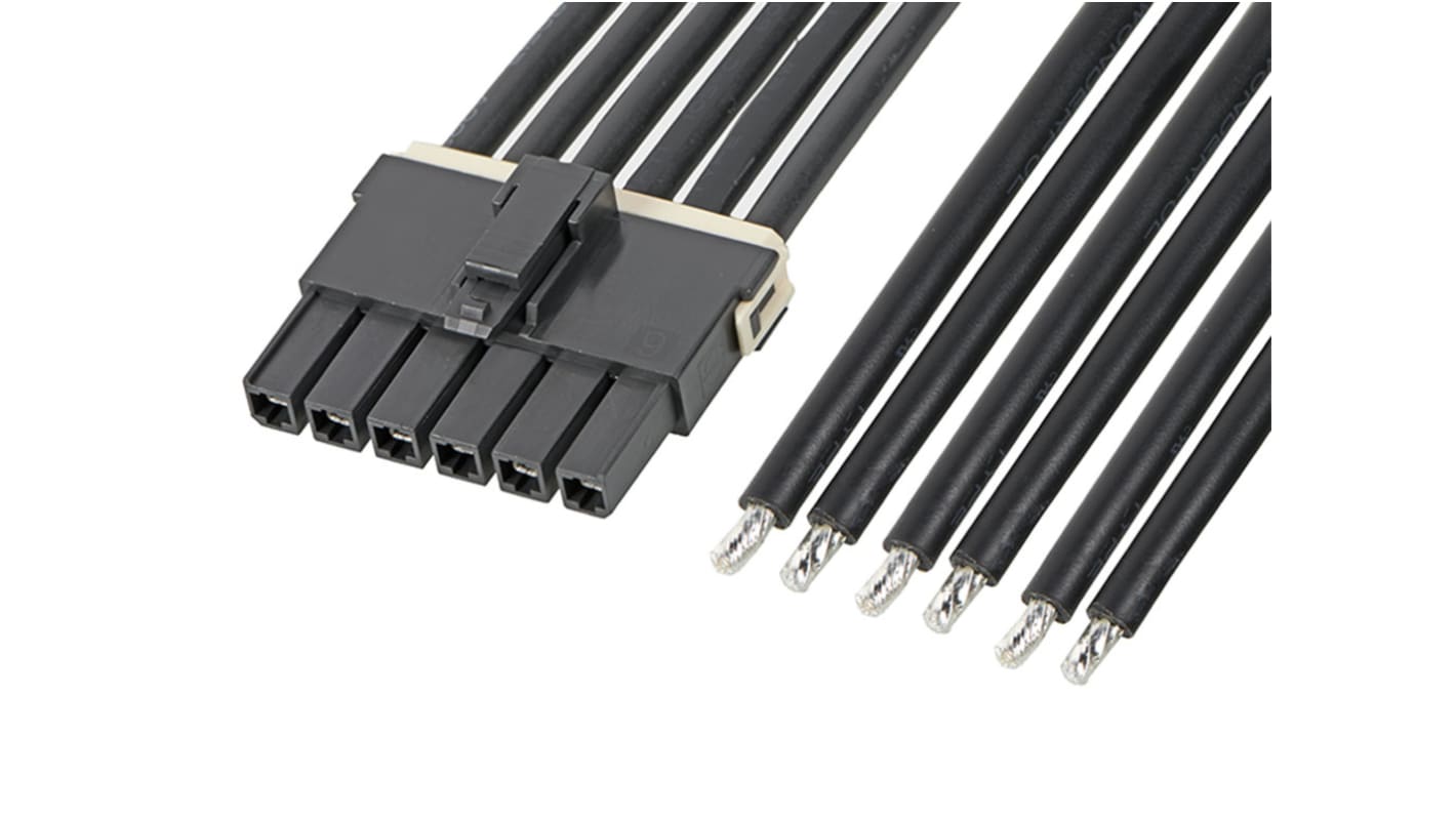 Cordon assemblé Molex Mega-Fit, 300mm, 5.7mm