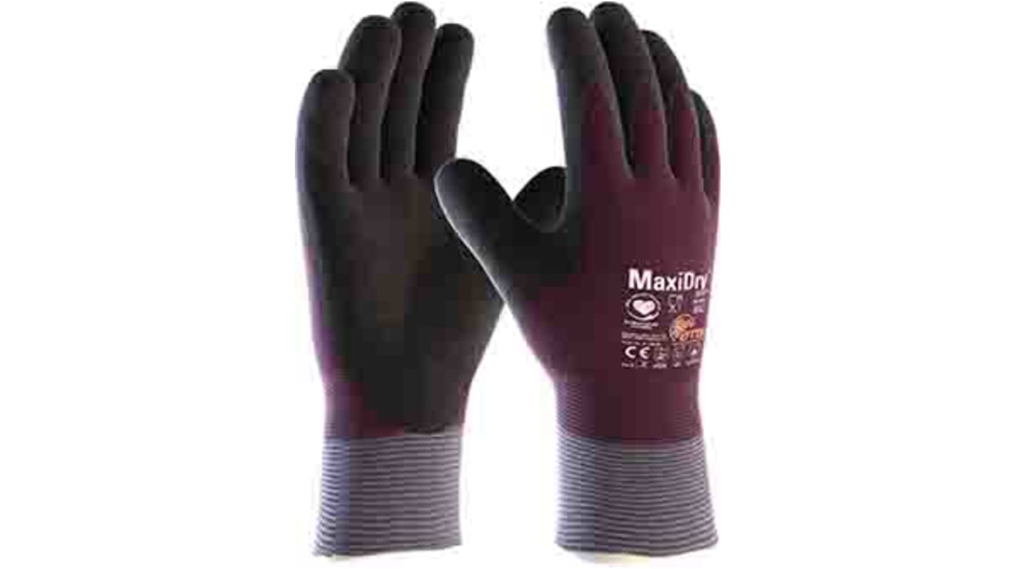 Gants étanches résistant au froid ATG MaxiDry taille 9, Résistant au froid, 1 Paire, Violet