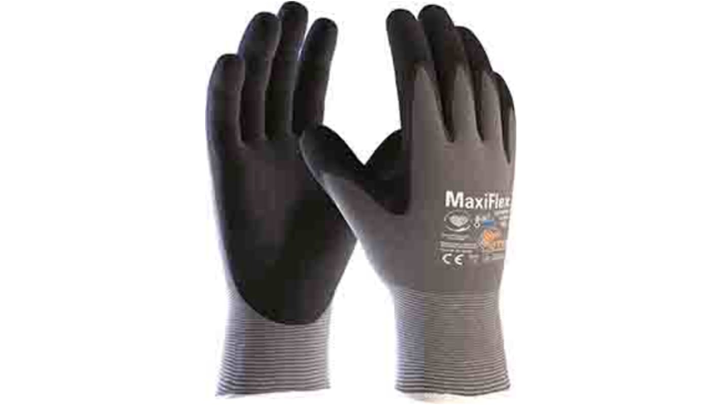 Gants de manutention de précision ATG MaxiFlex taille 7, Bonne dextérité, 1 Paire, Gris