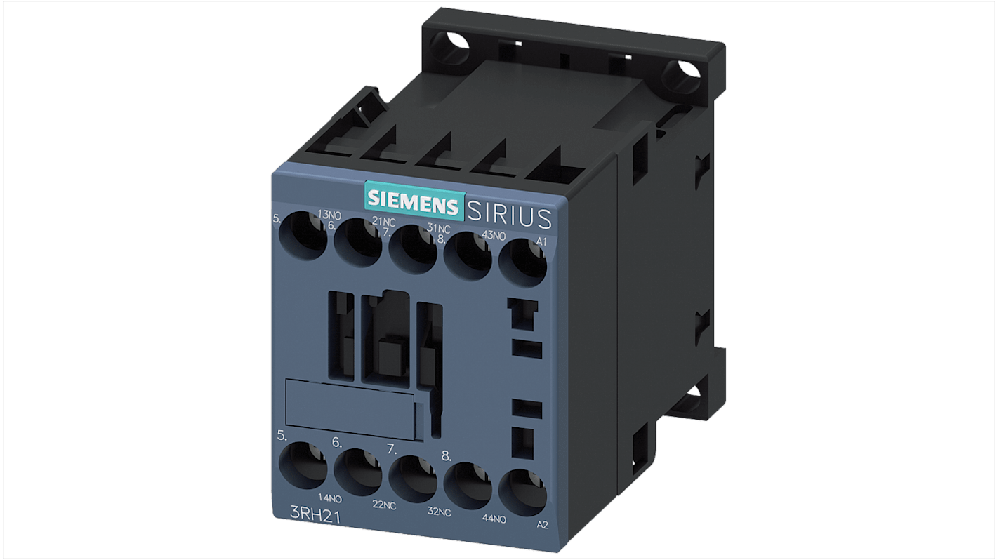 Contattore Siemens, 4 poli, 2 NO + 2 NC, 10 A, bobina 240 V c.a.