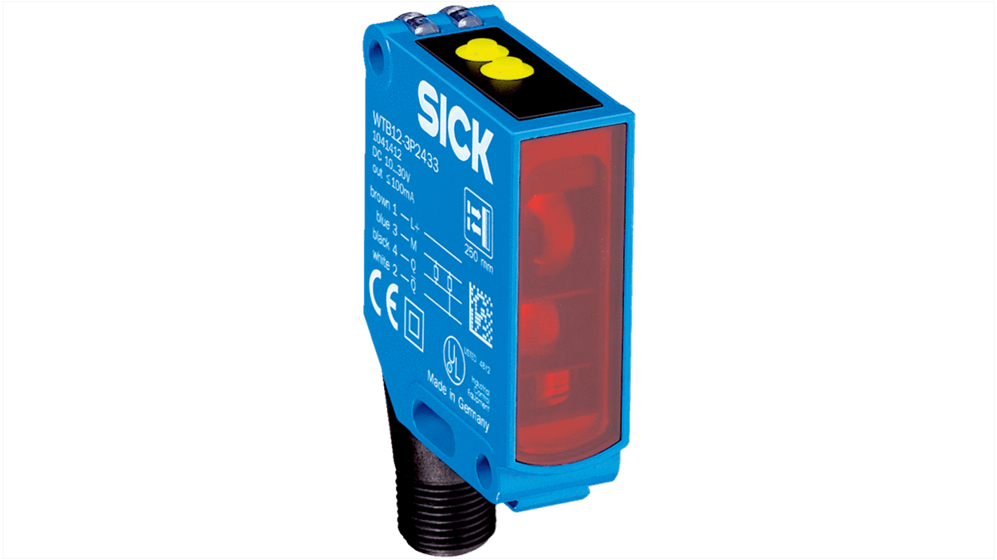 Sick 光電センサ ブロック形 検出範囲 20 mm → 600 mm