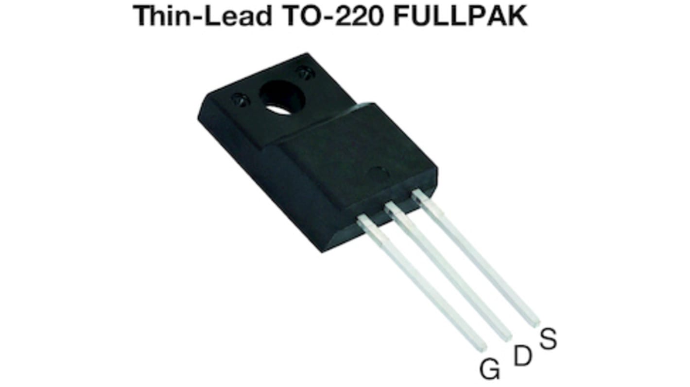 N-Channel MOSFET, 6 A, 800 V, 3-Pin TO-220 FP Vishay SIHA15N80AE-GE3