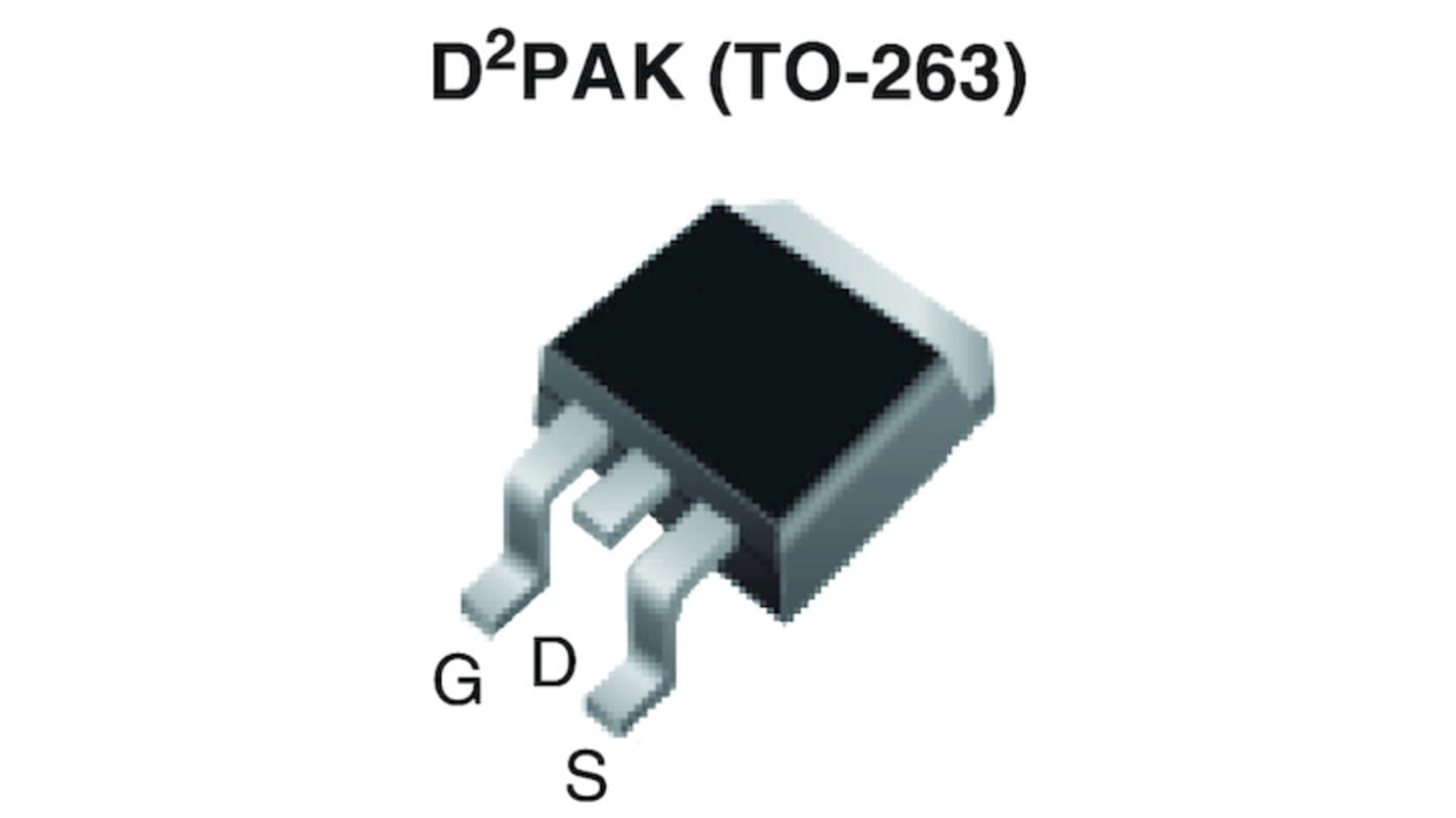 Vishay Nチャンネル MOSFET800 V 15 A 表面実装 パッケージD2PAK (TO-263) 3 ピン