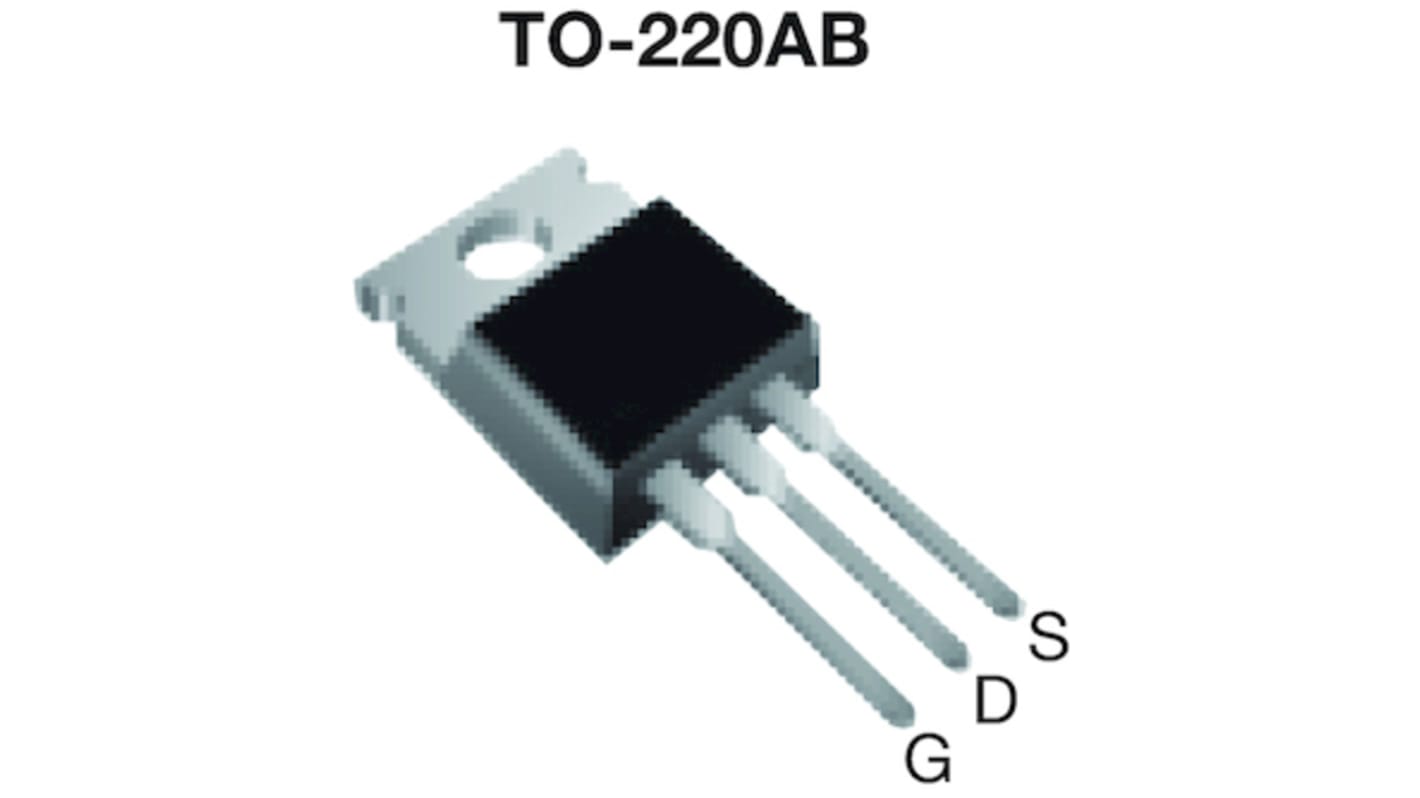 N-Channel MOSFET, 13 A, 800 V, 3-Pin TO-220AB Vishay SIHP15N80AE-GE3