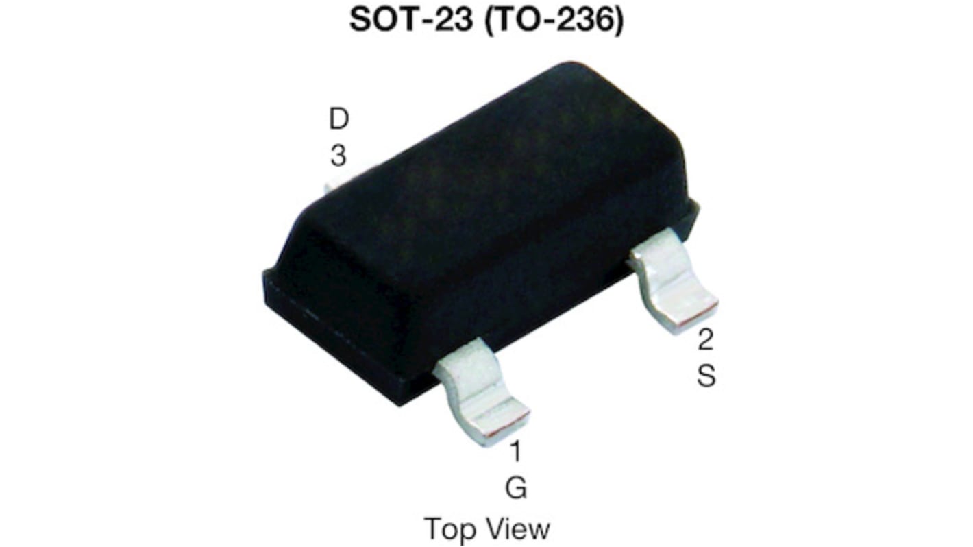 MOSFET Vishay, canale N, 0,021 Ω, 8 A, SOT-23, Montaggio superficiale