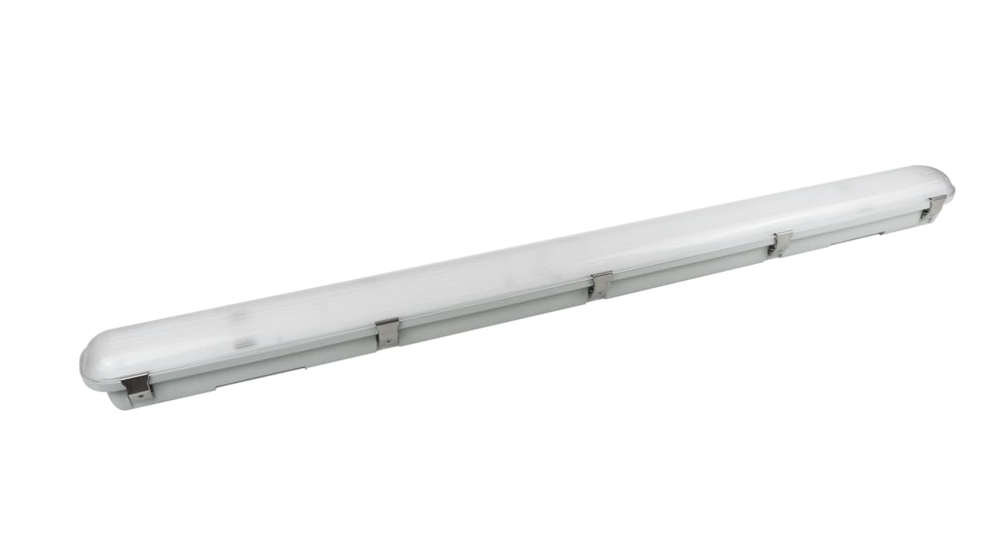Fénycsöves lámpa 27 W 6500K LED Hideg fehér, Nedvességálló lámpa, 240 V, 1 lámpa IP65