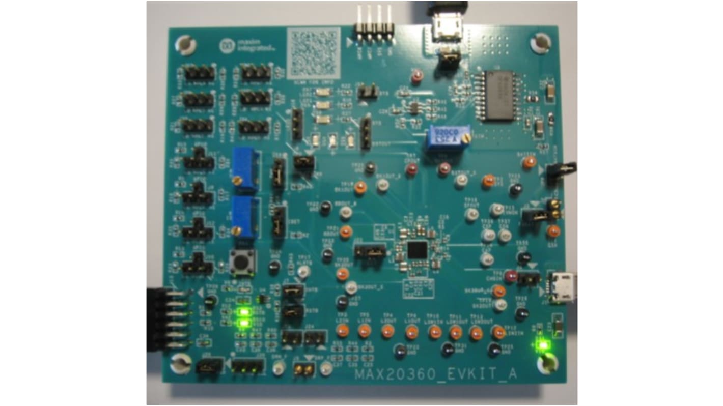 Kit de evaluación Controlador de reducción-elevación Maxim Integrated MAX20360 - MAX20360EVKIT#