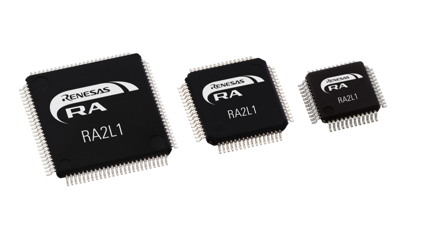 Microcontrolador Renesas Electronics R7FA2L1AB2DFL#AA0, núcleo ARM Cortex M23 de 32bit, RAM 32 kB, 48MHZ, LFQFP de 48