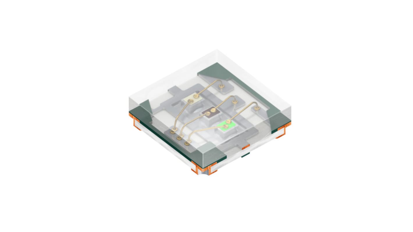 ams OSRAM2.4 V RGB LED  SMD, LTRB R37G LTRBR37G-4R4S-0125-0-2-R18