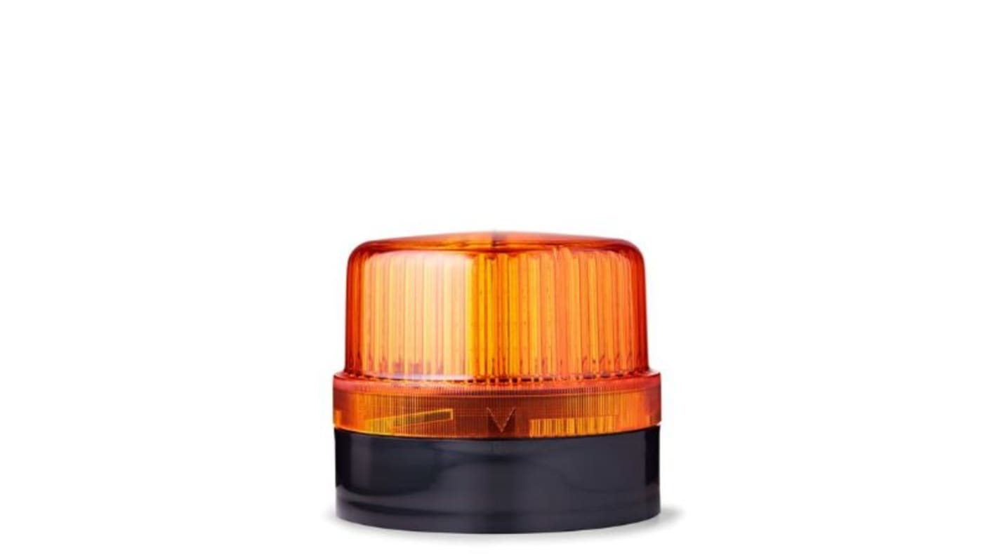 AUER Signal BLG Series Amber Flashing Beacon, 230-240 V ac, Base Mount, Panel Mount, LED Bulb, IP65