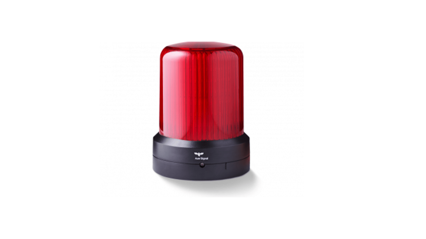 AUER Signal RDMHP Series Red Dimming, Flashing, Pulsating, Rotating, Steady, Strobe Beacon, 110-240 V ac, Base Mount,