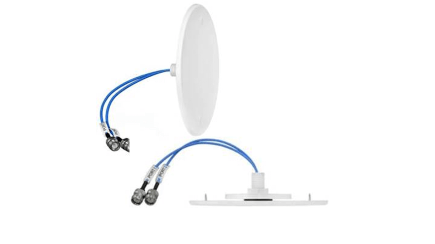 Laird External Antennas CFD69383P-B30NF Plate Multiband Antenna with Type N Female Connector, 4G (LTE), WiFi