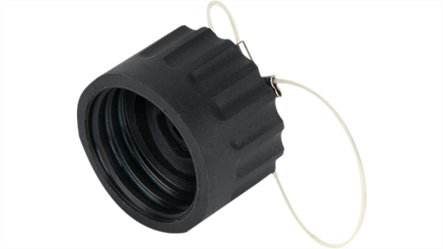 RS PRO Female, Male Circular Connector Dust Cap, Shell Size 29 IP67 Rated, with Black Finish, Nylon 66