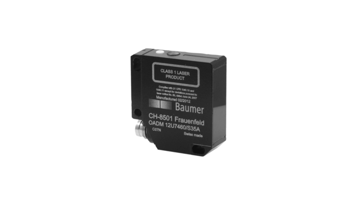 Baumer Distance Photoelectric Sensor, Block Sensor, 120 mm Detection Range