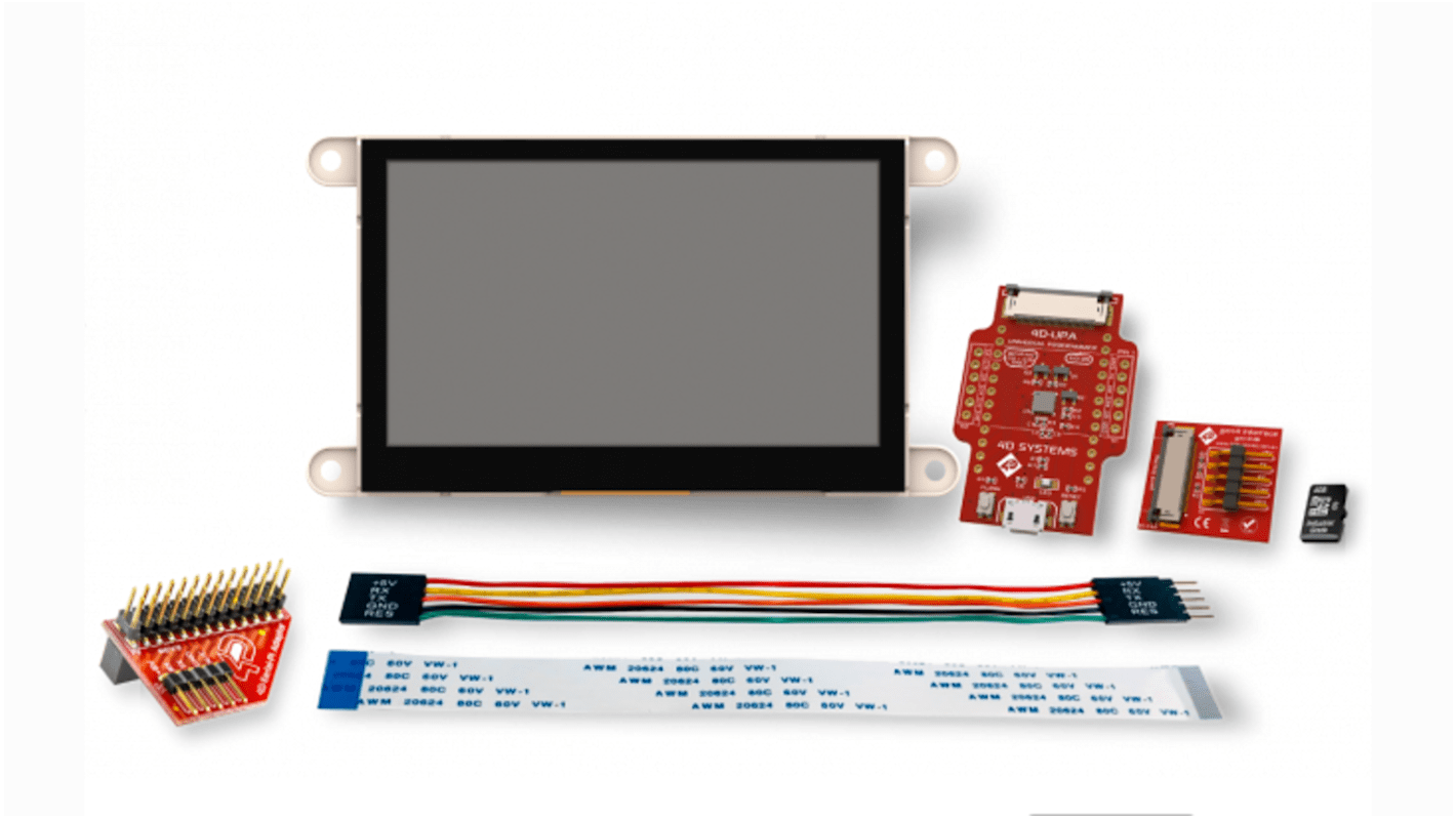 4D Systems 4.3Zoll Grafikdisplay-Entwicklungskit, Kapazitiver Touchscreen gen4-HMI Display Module Diablo16