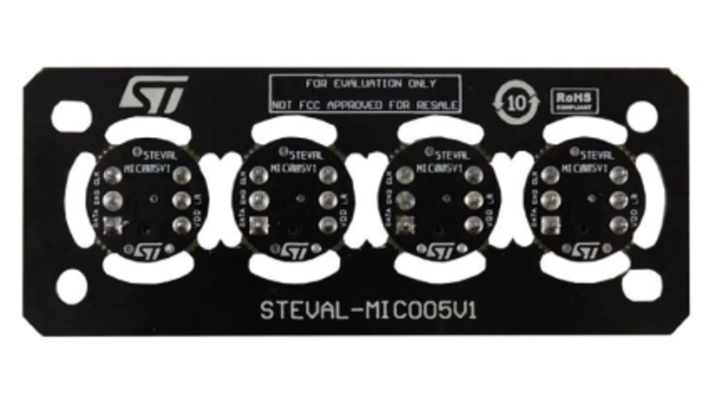 STMicroelectronics STEVAL-MIC005V1, Microphone coupon board Development Board for MP23DB02MM for MP23DB02MM