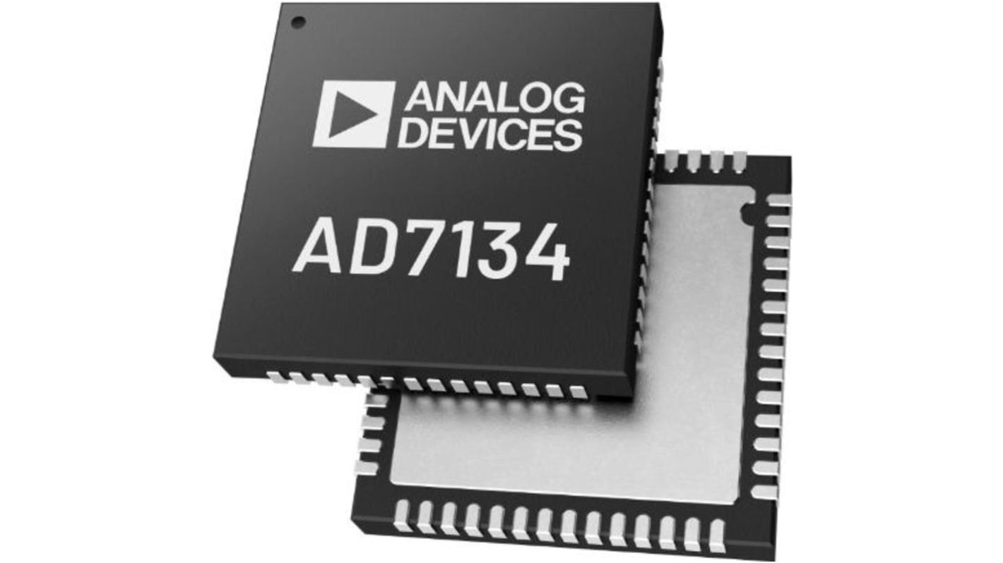 Analog Devices ADC AD7134BCPZ, 258.56ksps LFCSP, 56-Pin