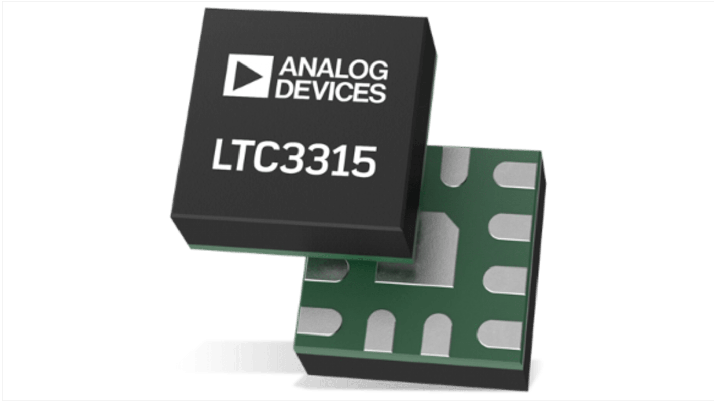 Convertitore Buck Analog Devices, Output max 5,5 V, Input max 5,5 V, Output min 2A, 2 uscite, 13 pin, LQFN