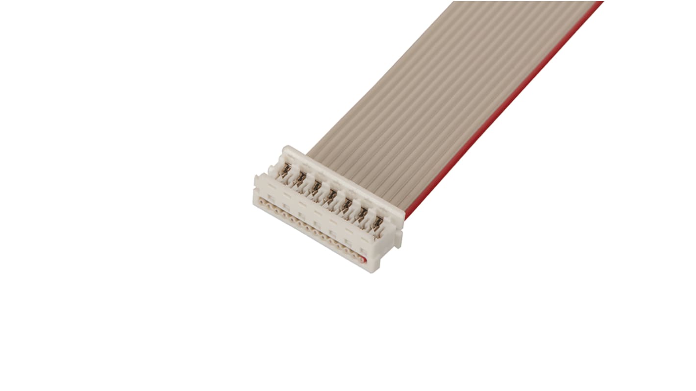 Cable plano Molex Picoflex, paso 1.27mm, long. 160mm, con. A: Hembra, con. B: Hembra