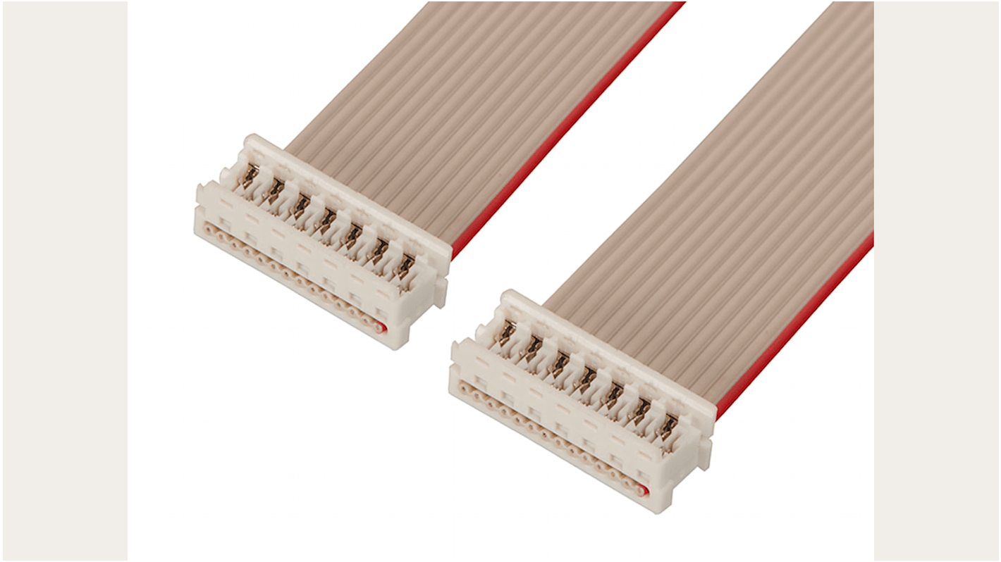 Molex Picoflex Series Flat Ribbon Cable, 1.27mm Pitch, 240mm Length, Picoflex IDC to Picoflex IDC