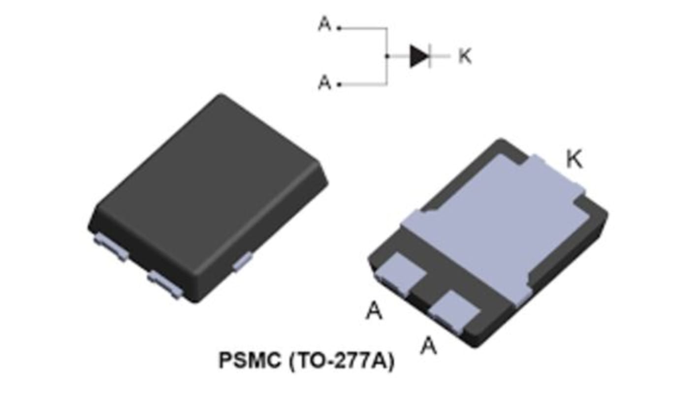 Diode CMS STMicroelectronics, 10A, 200V, TO-277A