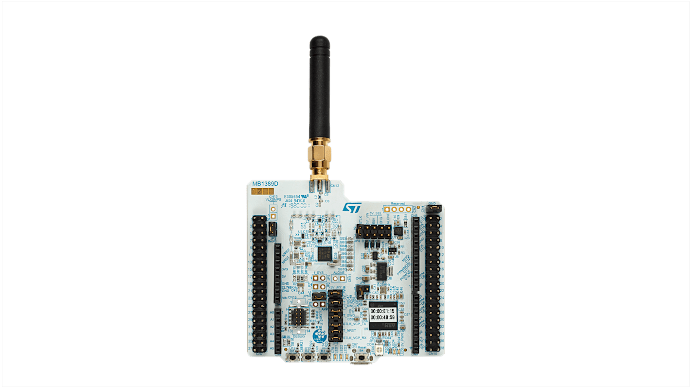 Carte de microcontrôleur STM32 Nucleo-64 development board with STM32WL55JC MCU, SMPS, supports Arduino and morpho