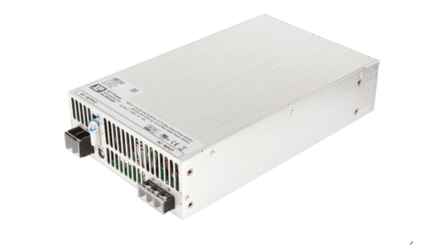 XP Power Switching Power Supply, HDL3000PS250, 250V dc, 12A, 3kW, 1 Output, 90 → 264V ac Input Voltage