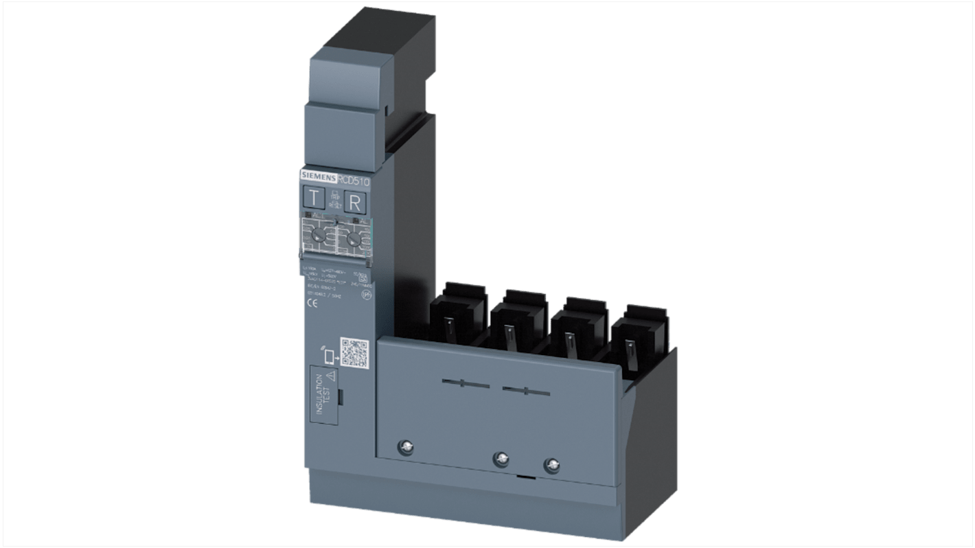 Interrupteur différentiel Siemens 3VA911, 4 Pôles, 160A, Type A