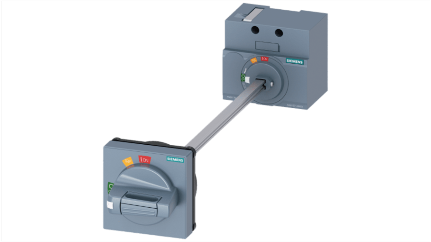 Actuador de motor Siemens, para 3VA1 100/160 70mm, tirador Gris, IP65 SENTRON 3VA91