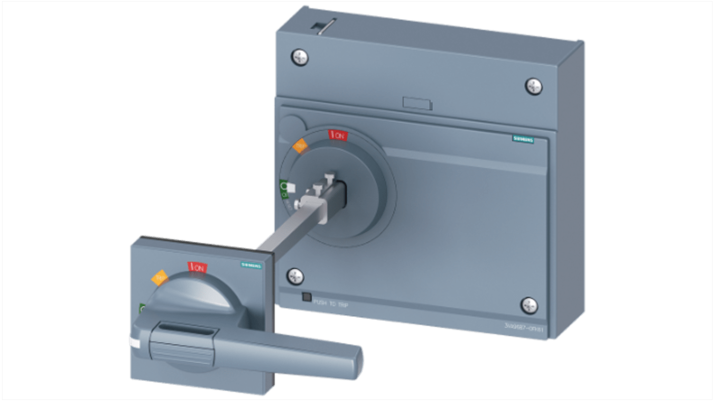 Actuador de motor Siemens, para 3VA15/25 1000 203.2mm, tirador Gris, IP65 SENTRON 3VA96