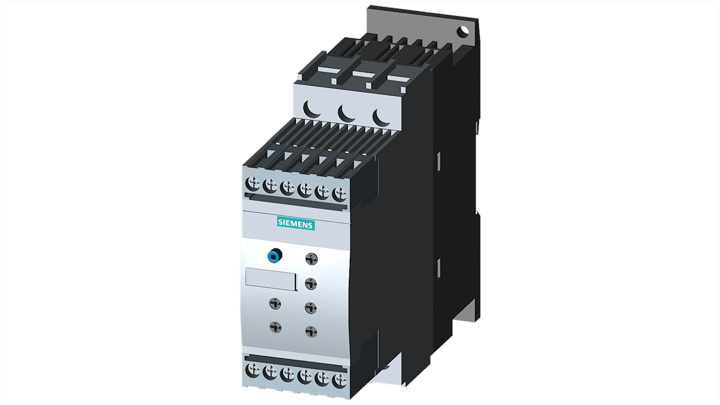 Démarreur moteur progressif, triphasé Siemens, 5,5 kW 400 V 12,5 A