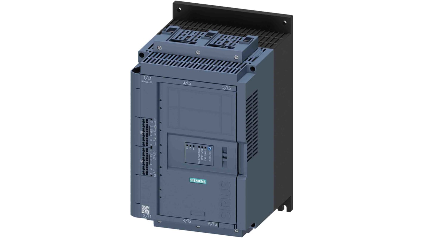 Démarreur moteur progressif, triphasé Siemens, 45 kW 600 V c.a. 47 A