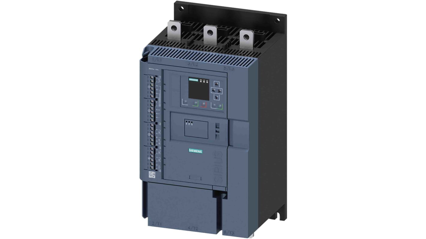 Arrancador de motor Siemens, 250 A, 480 V ac, 250 kW, trifásico