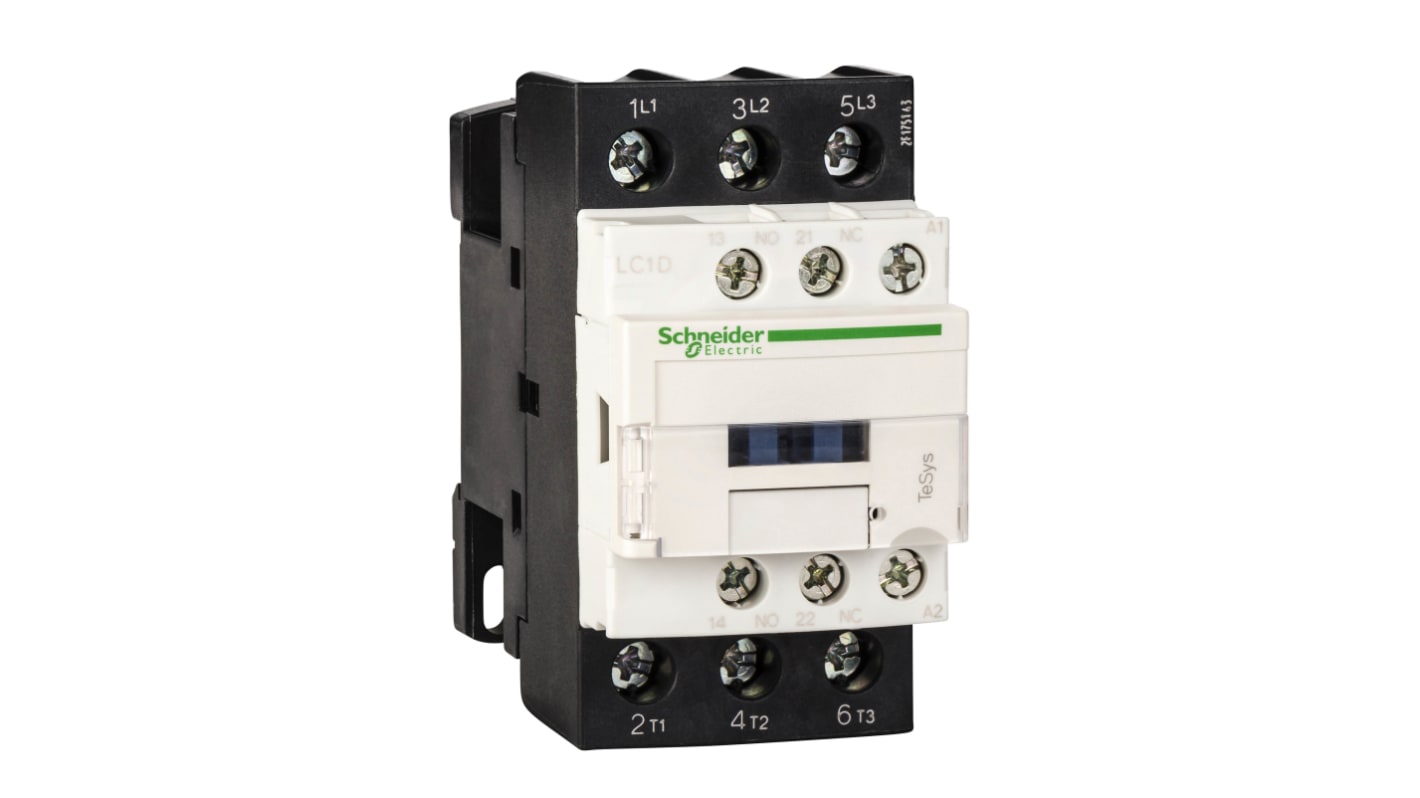 Contattore Reversibile Schneider Electric, 3 poli, 1 N/C + 1 N/A, 32 A, 18,5 kW, bobina 380 V c.a.