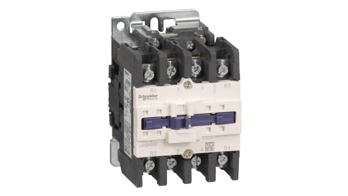 Contattore Reversibile Schneider Electric, 4 poli, 2NC + 2NO, 60 A, bobina 110 V c.a.