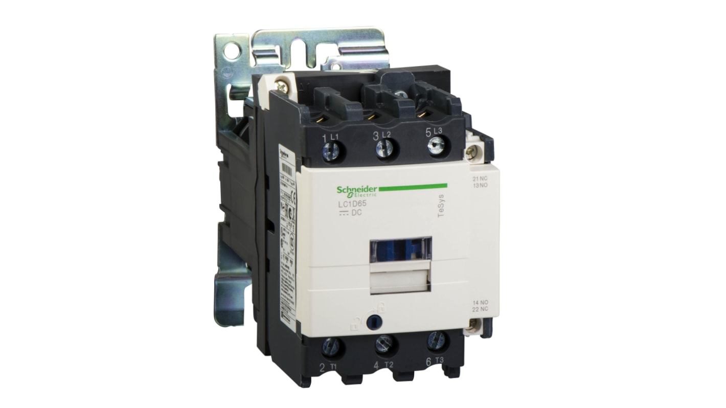 Contattore Reversibile Schneider Electric, 3 poli, 1 N/C + 1 N/A, 80 A, 45 kW, bobina 220 V c.c.