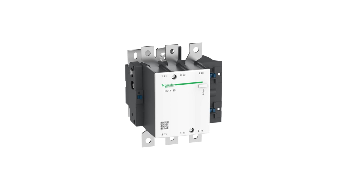 Contattore Reversibile Schneider Electric, 3 poli, 3 NA, 185 A, 110 kW, bobina 240 V c.a.