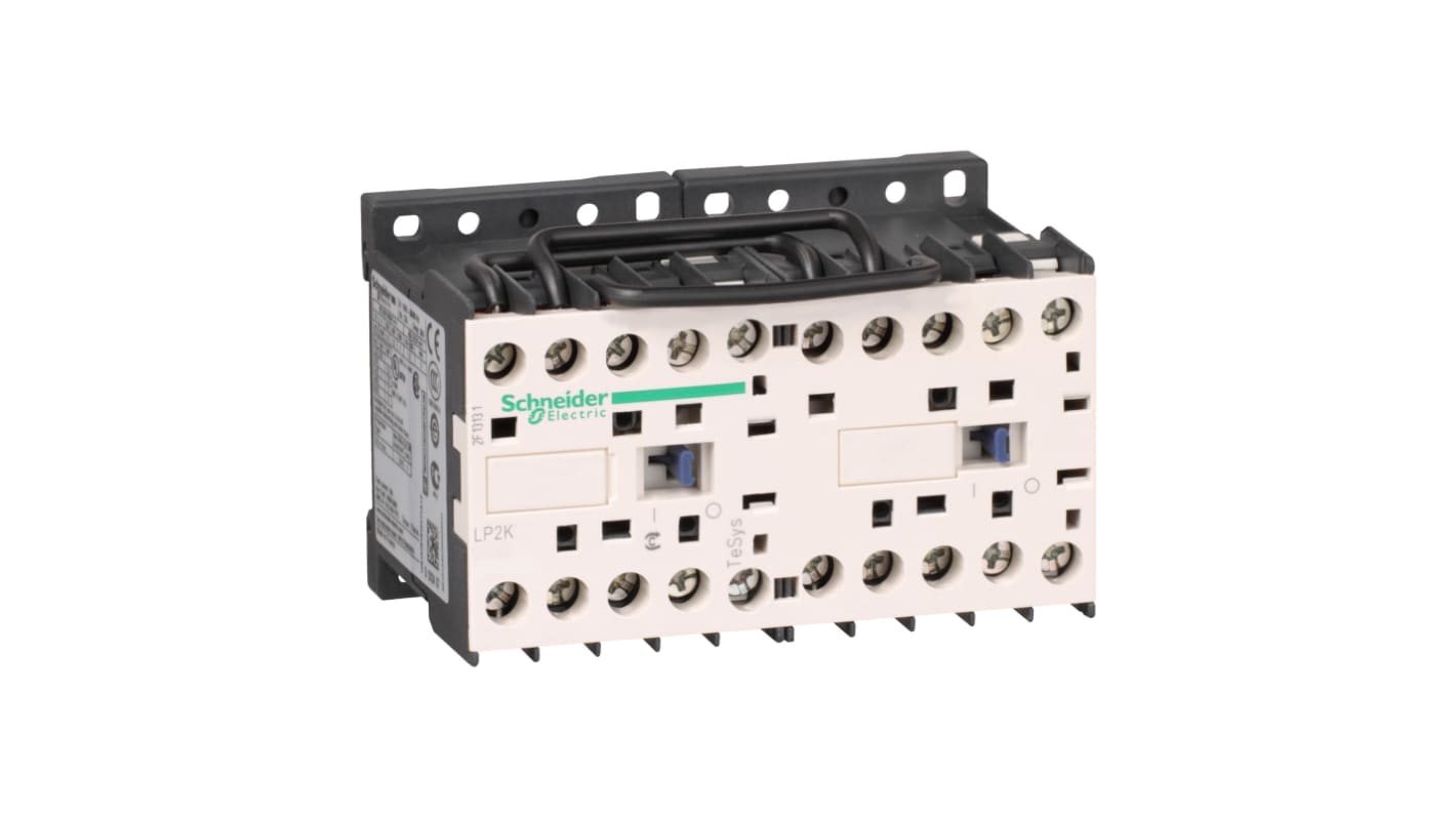 Contattore Reversibile Schneider Electric, 3 poli, 1NC, 9 A, 4 kW, bobina 48 V c.c.