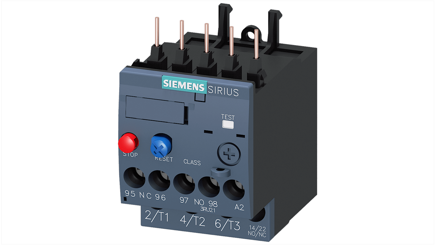 Relè di sovraccarico Siemens, carico FLC 0,2 A, 200 mA