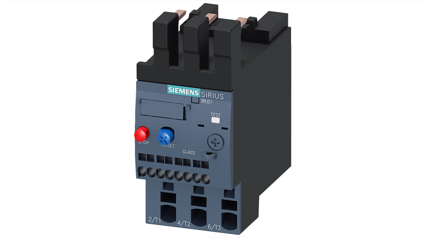 Siemens Overload Relay, 6.3 A F.L.C, 6.3 A Contact Rating, 2.2 kW, 3 kW, 4 kW, 690 V, SIRIUS