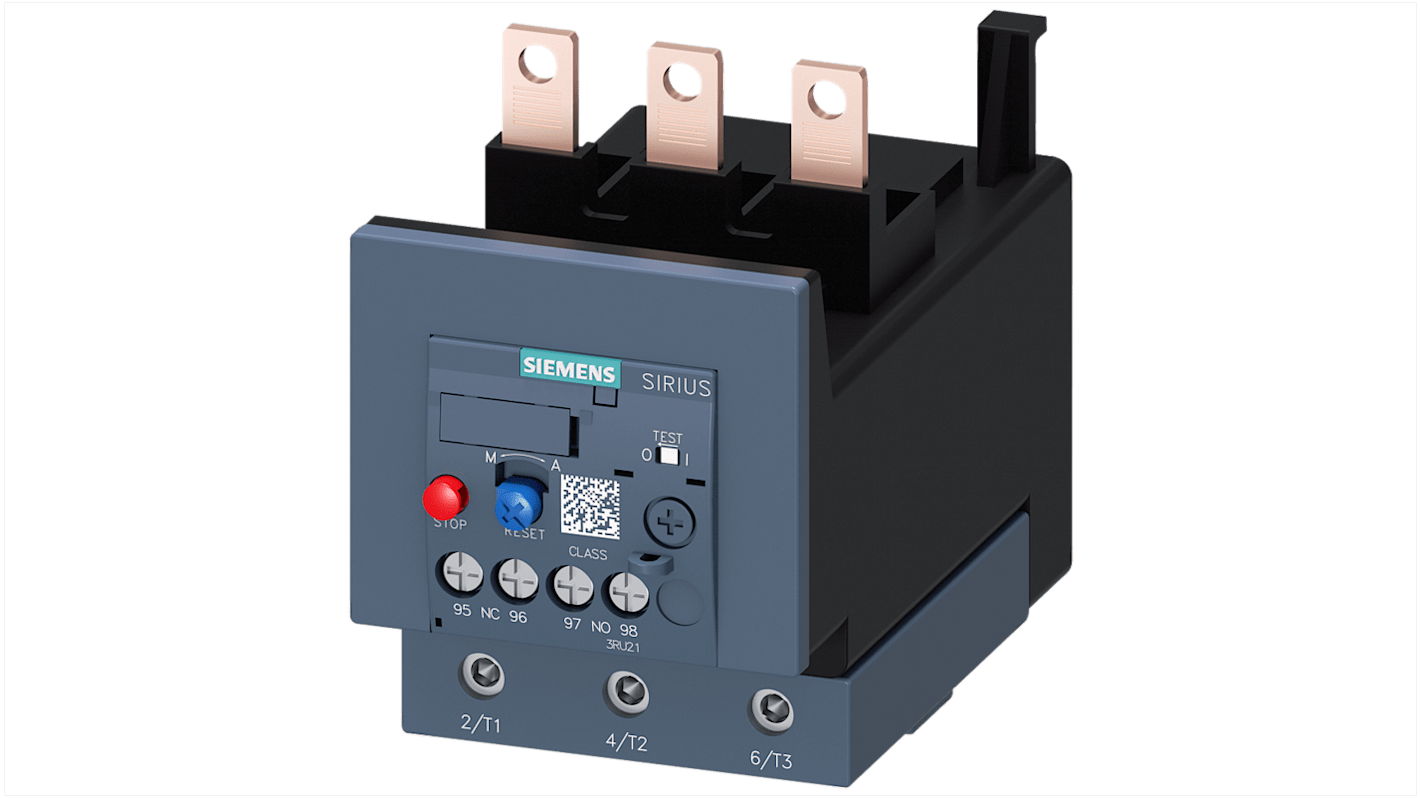 Siemens Overload Relay, 63 A F.L.C, 3 A Contact Rating, 690 V, SIRIUS