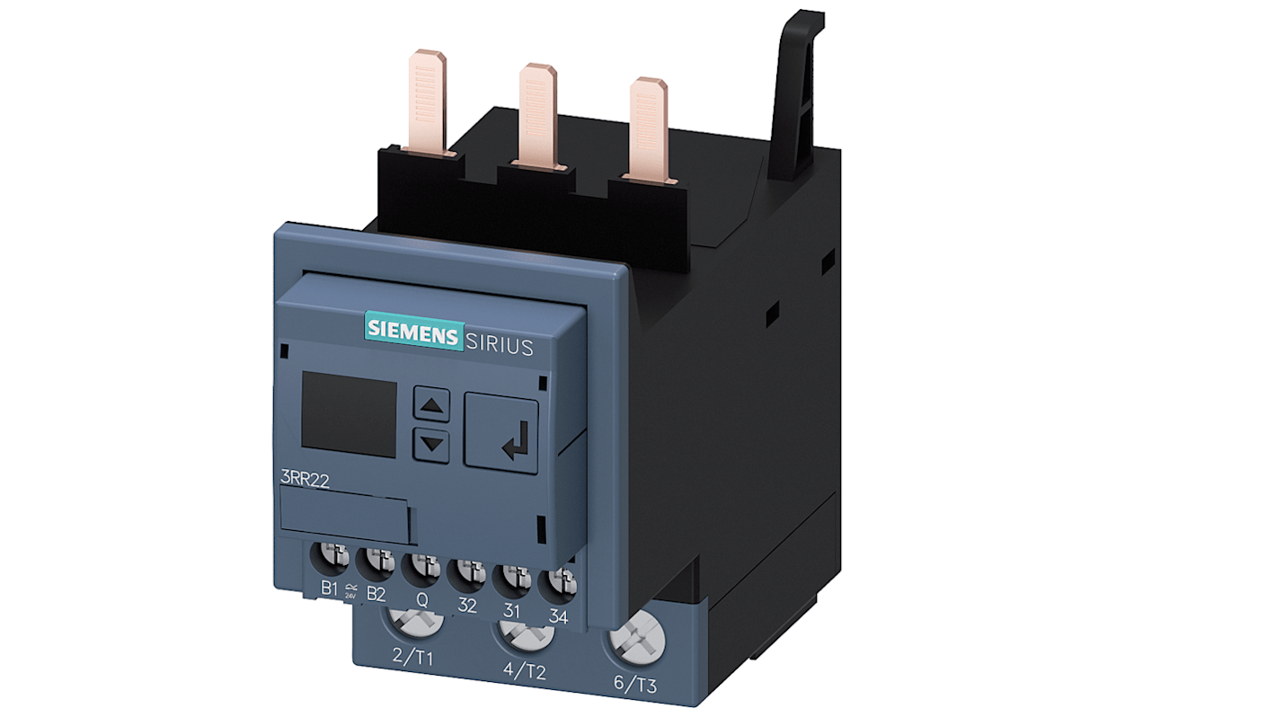 Relé de supervisión de Corriente Siemens serie 3RR2, SPDT, 3 fases